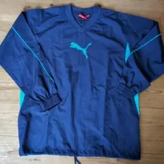 Puma ピステ・ウィンドブレーカー ネイビー/ターコイズ
