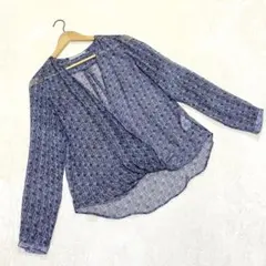 美品 セオリーリュクス カシュクール シルクチュニック38 トップス シフォンのサムネイル