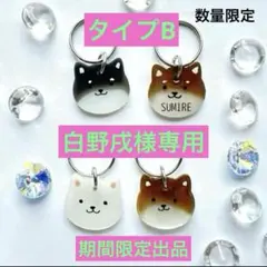 白野戌様専用　タイプB《 柴犬種類選択 》迷子札　犬　名札　期間限定出品