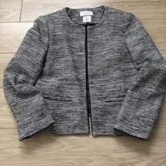 OPAQUE.CLIP ツイードノーカラージャケット