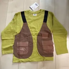 【新品・未使用】BREEZE 長袖カットソー ベスト風 イエロー