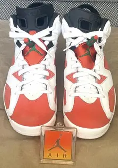 Air Jordan 6 RETRO オレンジ/ホワイト - メルカリ