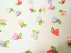【感謝セール★】お花チャーム★２５個セット