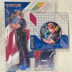 バイオハザード レオン ホログラムアクリルスタンド 缶バッジ セット 実田千聖