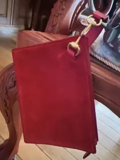 [希少] GUCCI オールドグッチ ポーチ　 レッド