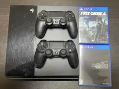 PS4 本体 + コントローラー2個 + 他ゲーム2本 動作確認済み