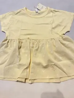 Samansa Mos2 Lagom ペプラムTシャツ イエロー