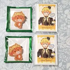 鬼滅の刃 バレンタイン2026 我妻善逸 アニマルクッキーバッジ チョコ風カード