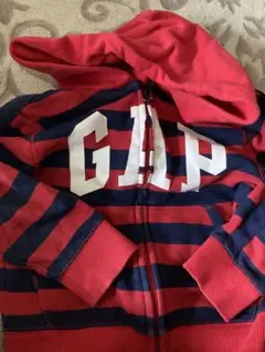 GAP KIDS ボーダー ジップアップパーカー 100cm