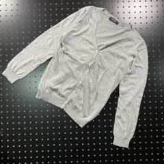 EASTBOY Vネックコットンカーディガン 9 Mサイズ相当 グレー