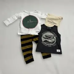 【GROOVY COLORS】 カットソー パンツ おまけ　タンクトップ 巾着