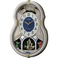 【箱付未使用品】リズム　RHYTHM　時計　スモールワールドワーカー RHYTHM リズム SmallWorld 電波からくり掛け時計 スモールワールド