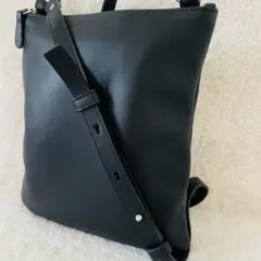 【美品】オールドコーチ COACH ショルダーバッグ オールレザー 黒