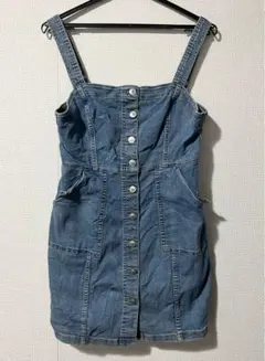 H&M DIVIDED デニムサロペットワンピース 42サイズ 160/96A