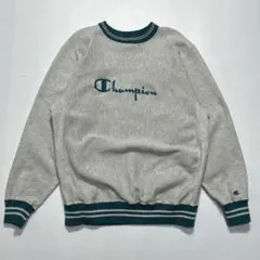 90s チャンピオン USA製 リバースウィーブ XL グレー 刺繍ロゴ6192