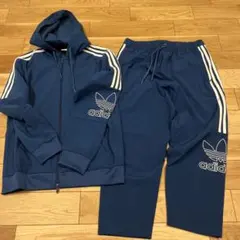 adidas ネイビー ジャージ上下セット Lサイズ