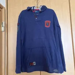 Polo フード付きネイビーパーカー