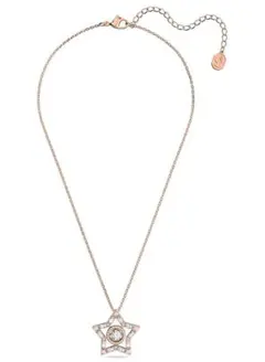 SWAROVSKI stella ネックレス＆ピアス ローズゴールド