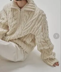 TODAYFUL　Volume Handknit Cardigan