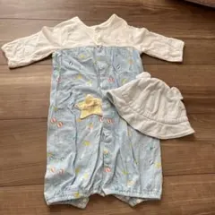 キムラタン　ベビー服と帽子のセット　服50-70 帽子40-44㎝