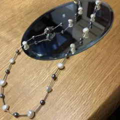 淡水パールネックレス＆イヤリングセット