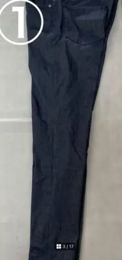 GU スリムフィット デニムパンツ　34インチ