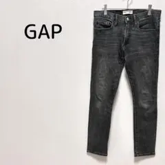 ギャップ スキニーパンツ ブラック デニムM～L相当 ストレッチ 定番通年 美脚