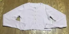 クロップド丈カーディガン　指穴　ピンクのサムネイル