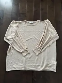 PAGEBOY シアーニット　ベージュのサムネイル