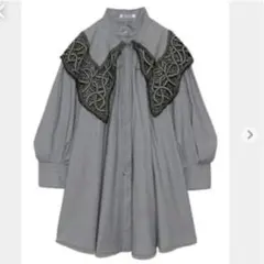 snidel エンブロイダリーカラーミニワンピース