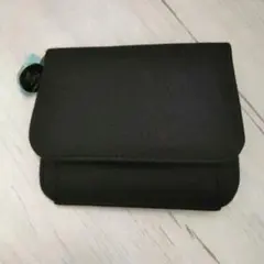 本皮 ミニ財布 外部キーリング付き　ブラック