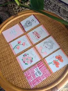 ハンドメイド感謝カードセット 8枚入り