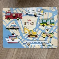 Ed.Inter LET'S GO!! 木製パズル　わくわくのりもの　知育玩具