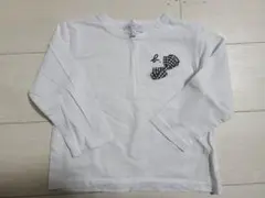 【アニエスベー】agnès b. 長袖シャツ　カットソー　白　薄手　100