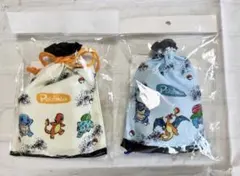 ポケモンPokémon巾着イエローブルーピカチュウ 2点新品