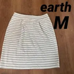 earth アース　スカート　ボーダー　カジュアル　レディース　12/