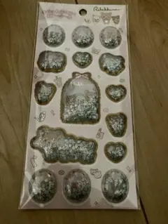 リラックマ　キラッとぷくぷくエアーシール　シール