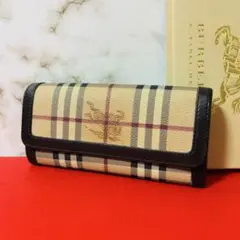 0184 BURBERRY ノバチェック シャドーホース 長財布のサムネイル
