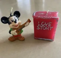 ミッキーマウス　ろうそく　レトロ