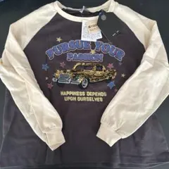 【即日発送】【新品未使用】刺繍デザイン ロンT 130