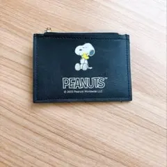 PEANUTS スヌーピー パスケース 定期入れ ブラック