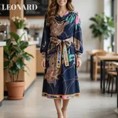2026年最新】LEONARD 柄：花柄 レディース 長袖・七分袖ひざ丈
