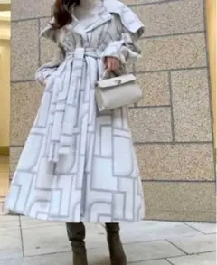 【限定】SNIDEL ビッグカラージャガードウールコート