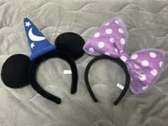ミッキー&ミニー　カチューシャセット