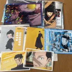 呪術廻戦　夏油傑　まとめ売り　絵札缶バッジ　クリアカード　アクリルフィギュア