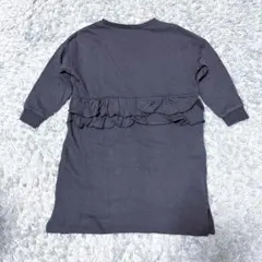 110 ワンピース 七分袖 スウェット