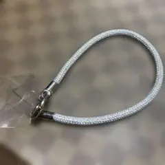 気まぐれセール♡ シルバーラメスマホストラップ