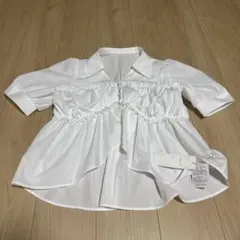 RETRO GIRL ホワイトブラウス 半袖