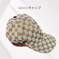 GUCCI キャップ GG柄 ベージュ Lサイズ
