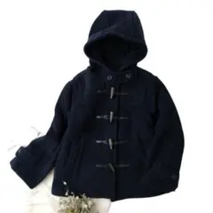 美品 LONDON TRADITION ウール混 ダッフルコート 38 紺